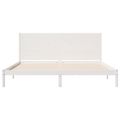 vidaXL Extra dlhá posteľ bez matraca biela 180x210 cm masívne drevo