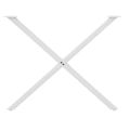 vidaXL Nohy k jedálenskému stolu v tvare X, 2 ks, biele, 90 x (72-73) cm, oceľové