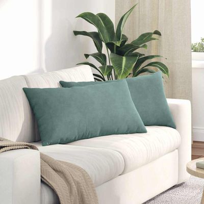 vidaXL Vankúše na pohovku 2 pcs Morská zelená 80 x 40 cm