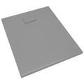 vidaXL Sprchová vanička SMC sivá 100x80 cm