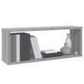vidaXL Kockové police 6 ks sivé sonoma 60x15x23cm spracované drevo