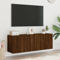 vidaXL TV skrinky nástenné 2 ks hnedý dub 60x30x41 cm