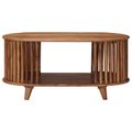 vidaXL Ručne vyrobený konferenčný stôl Teak hnedá 85 x 50 x 40 cm