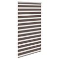 vidaXL Zebrová roleta 120,9x230 cm Šírka látky 116,7 cm, kávová