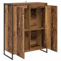 vidaXL Skriňa na topánky Staré drevo 79 x 36 x 100 cm Kompozitné drevo