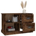 vidaXL TV skrinka dymový dub 73x35,5x47,5 cm spracované drevo