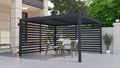 Bioklimatická pergola G21 Austin 4x4 m, antracitová hliníková