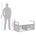 vidaXL Súprava záhradných pohoviek 12 ks Sivá polyratan