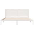 vidaXL Extra dlhá posteľ bez matraca biela 180x220 cm masívne drevo
