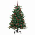 vidaXL Umelý vianočný stromček Zelená 150 cm PVC, kov a plast