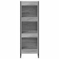 vidaXL Knižnica 40 x 30 x 121 cm Kompozitné drevo Sivý Sonoma