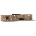 vidaXL Nástenné skrinky 2 ks dub sonoma 100x36,5x35 cm sprac. drevo