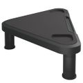 vidaXL Rohový stojan na monitor čierny 49x28x10,5 cm