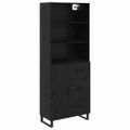 vidaXL Highboard 2 ks Čierny dub 69,5 x 34 x 180 cm