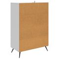 vidaXL Servírovacia skriňa Biela s vysokým leskom 66 x 34,5 x 95 cm