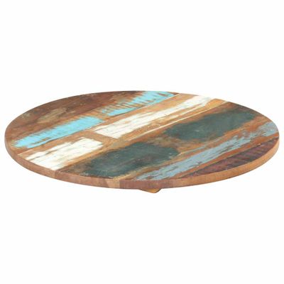 vidaXL Okrúhla stolová doska 50 cm, 25-27 mm, recyklovaný masív
