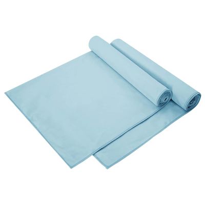 vidaXL Športové uteráky 2 pcs Modrá 140 x 70 cm Polyester a polyamid