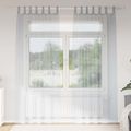 vidaXL Voile záclona 2 ks Tmavo šedá 260 x 140 cm Polyester