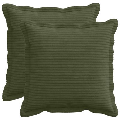 vidaXL Poťah na podložku 2 ks HOUTEN Zelená 40 x 40 cm manšestr
