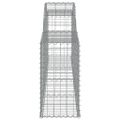 vidaXL Oblúkový gabionový kôš 10 ks 300x30x60/80 cm pozinkované železo