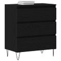 vidaXL Servírovacia skriňa Čierny dub 60 x 35 x 70 cm Kompozitné drevo