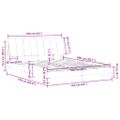 vidaXL Rám postele bez matraca Hanko tmavozelený 160x200 cm zamat
