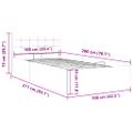 vidaXL Hydraulický posteľný rám+úložný priestor, látka 100x200 cm