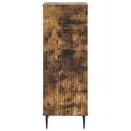 vidaXL Servírovacia skriňa Dymový dub 33 x 34,5 x 89,5 cm