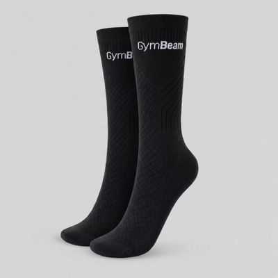 Bežecké ponožky Black - GymBeam, veľkosť M