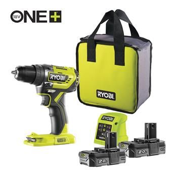 Ryobi, R18DD5-220S , 18V One Plus ™ vrtací šroubovák s bezuhlíkovým motorm