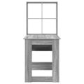 vidaXL Stôl Sivý Sonoma Kompozitné drevo 122 x 67 x 145 cm