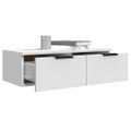vidaXL Nástenné skrinky 2 ks biele 68x30x20 cm spracované drevo