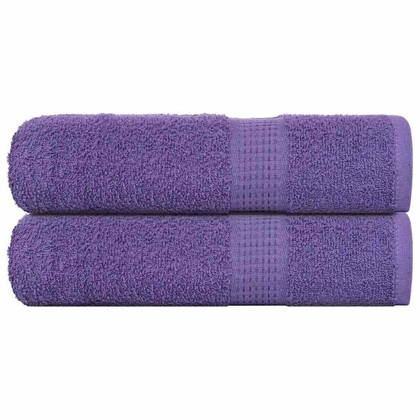 vidaXL Sprchové uteráky FROGN 2 ks fialové 70x140 cm 360 g/m²