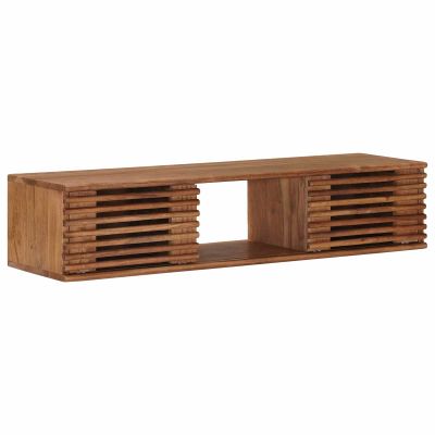 vidaXL TV skrinka s úložiskom s dverami Prírodná 105 x 30 x 22,5 cm
