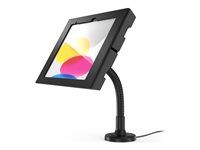 Compulocks Apex - Stojan - odkrytá predná/zadná kamera a senzory - pre tablet - flexibilné rameno na montáž - kov - čierna - upevniteľný na stôl - pre Apple 10,9-palcový iPad (10. generácia); iPad (A16)