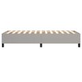 vidaXL Posteľný rám s boxspringom bledosivý 100x200 cm látka
