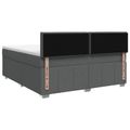 vidaXL Posteľ boxspring s matracom Tmavosivá 140 x 200 cm Látka