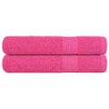 vidaXL Uteráky FROGN 2 ks ružové 100x200 cm 360 g/m²