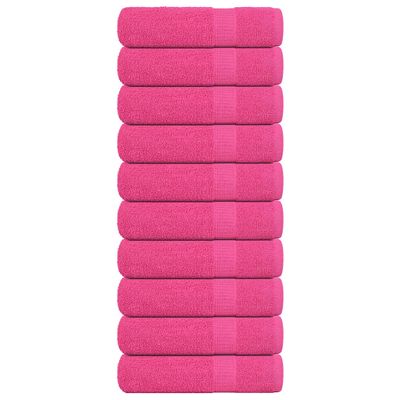vidaXL Osušky do kúpeľne FROGN 10 ks ružové 100x150 cm 360 g/m²