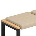 vidaXL Vankúš na lavičku 2 ks Mikrovlákno Krémová Hĺbka 35 cm