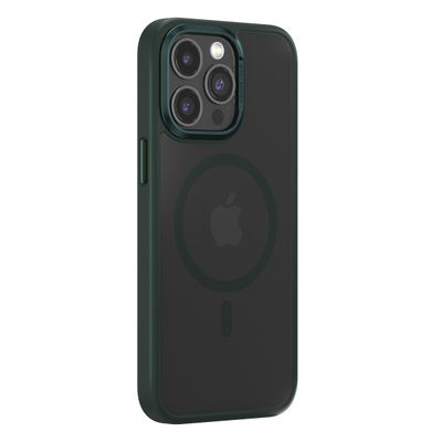 Puzdro Comma Joy Elegant Mag pre iPhone 15 Plus námornícka zelená