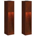 vidaXL Solárna LED chodníková lampa 2 ks Teplá biela 18 x 18 x 80 cm