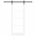 vidaXL Posuvné dvere ORKDAL Biela a čierna 93 x 232 cm