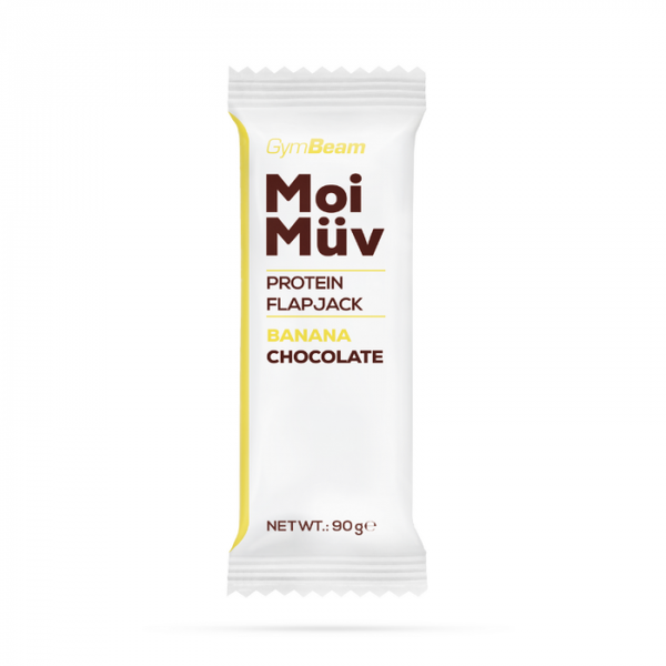MoiMüv Protein Flapjack - GymBeam, banán čokoláda, 90 g