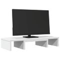 vidaXL Stojan na monitor biely 60x24x10,5 cm kompozitné drevo