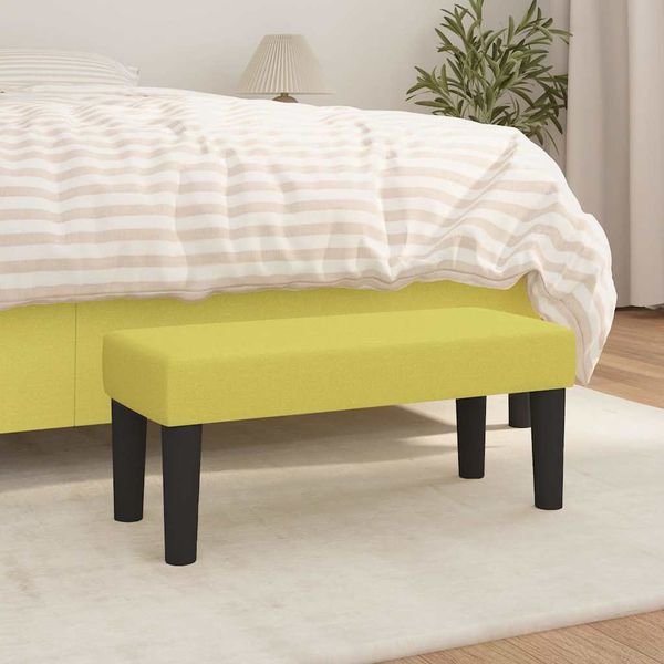 vidaXL Lavička zelená 70x30x30 cm látka