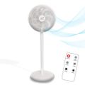 Stojací ventilátor WT114 55W 14" digitálny displej, diaľkové ovládanie, biely