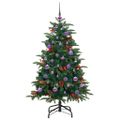 vidaXL Umelý vianočný stromček Zelená 150 cm PVC, kov a plast