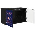 vidaXL Nástenný TV kabinet MAINZ 69 x 33 x 40 cm Čierny dub