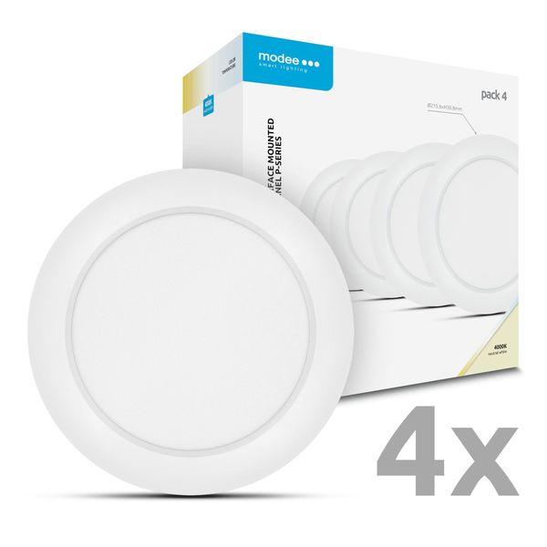 Modee LED Okrúhly LED panel - montovateľný 18W 1980lm neutrálna biela P4 (ML-LPR4000K18WPN)